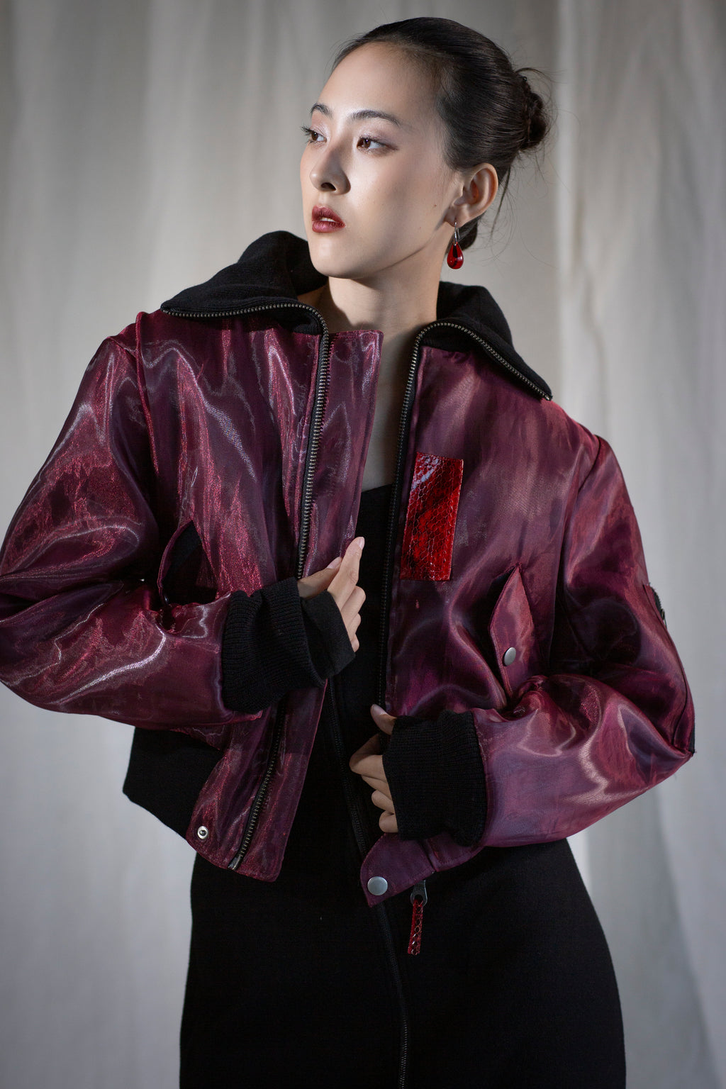 Funnel Neck Reversible Bomber