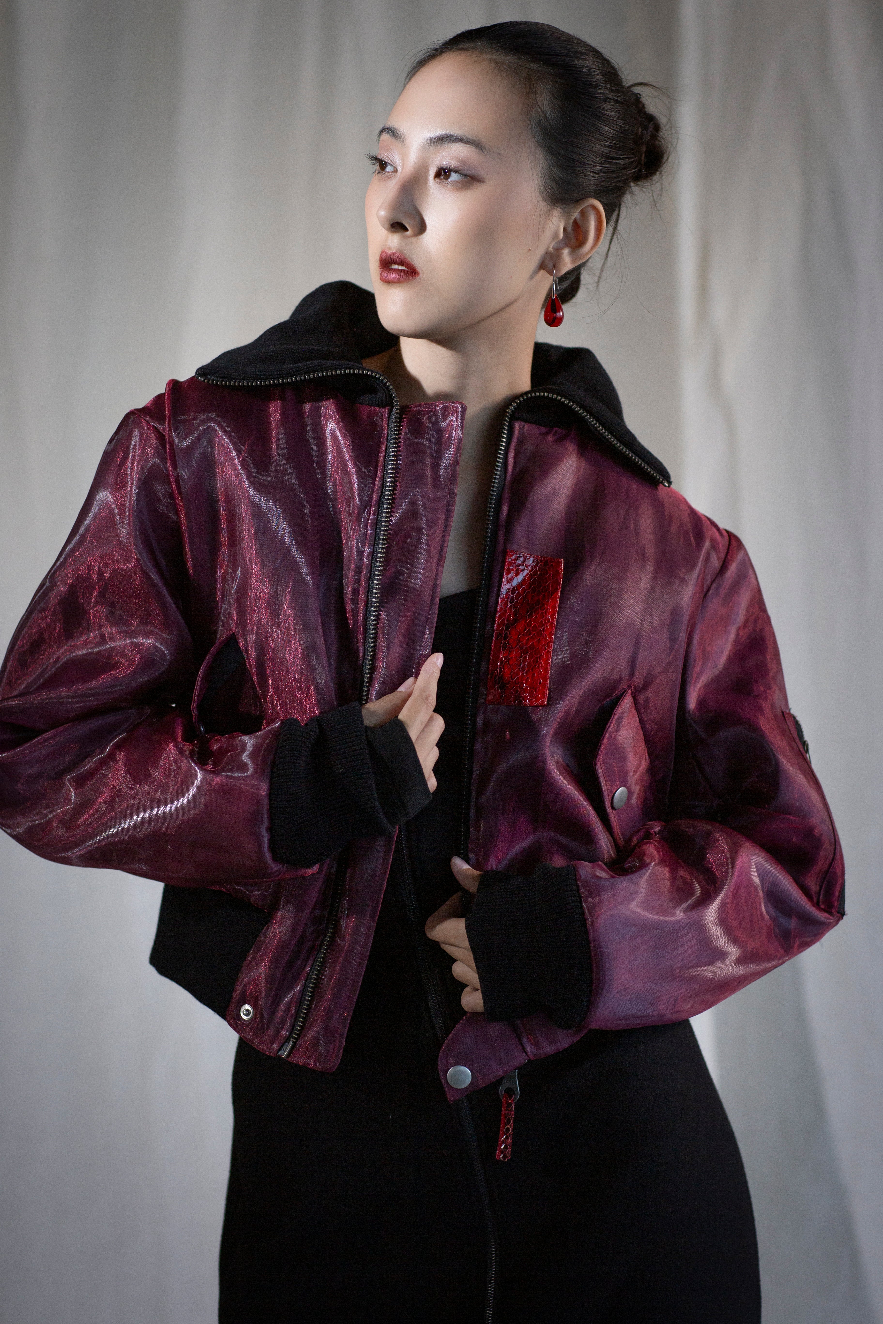 Funnel Neck Reversible Bomber