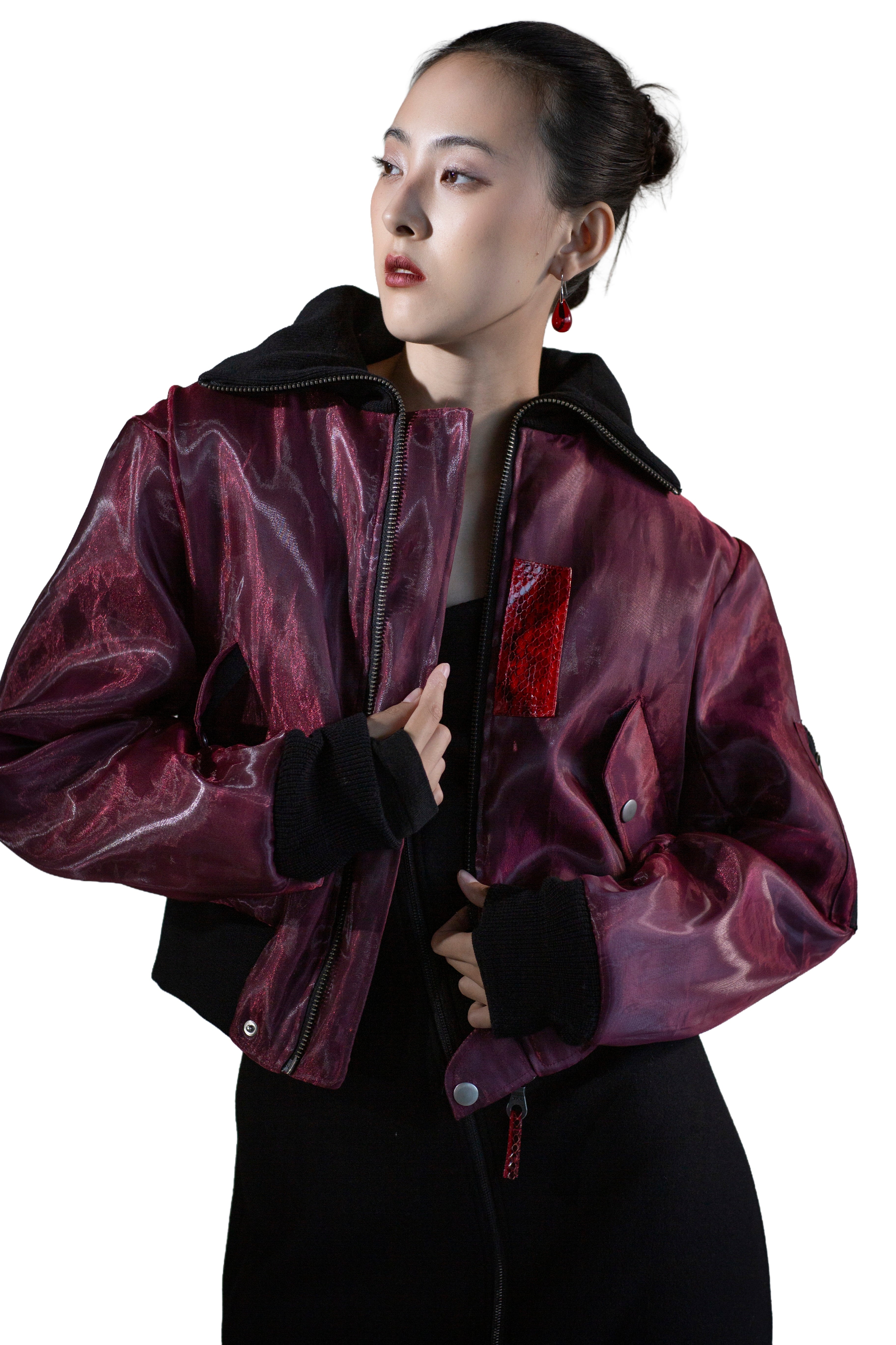 Funnel Neck Reversible Bomber