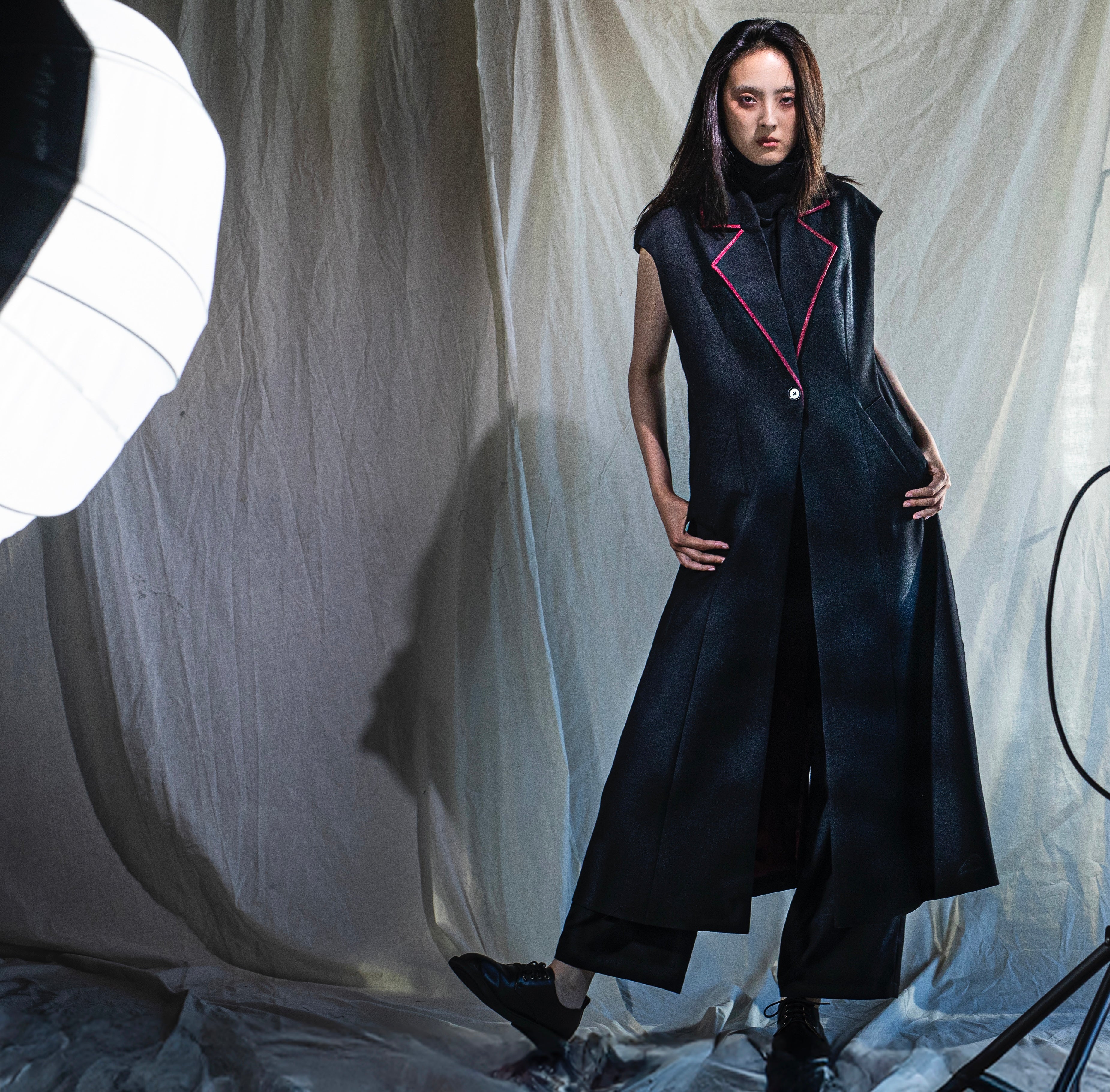 Sleeveless Trench Coat