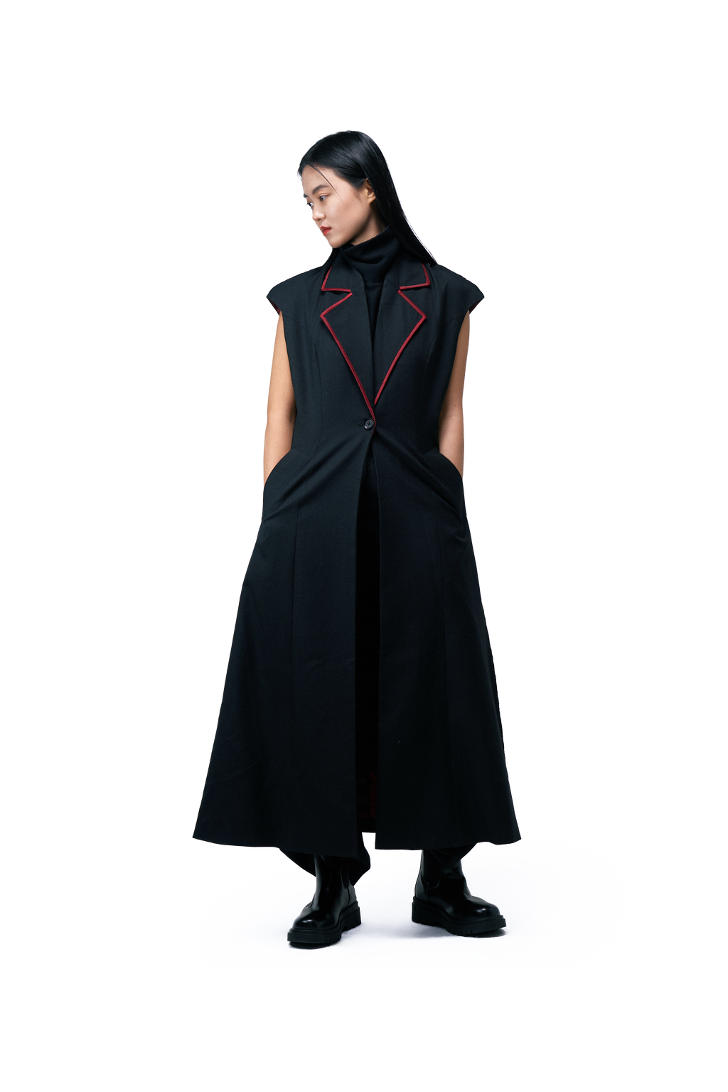 Sleeveless Trench Coat